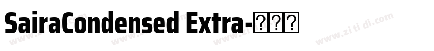 SairaCondensed Extra字体转换